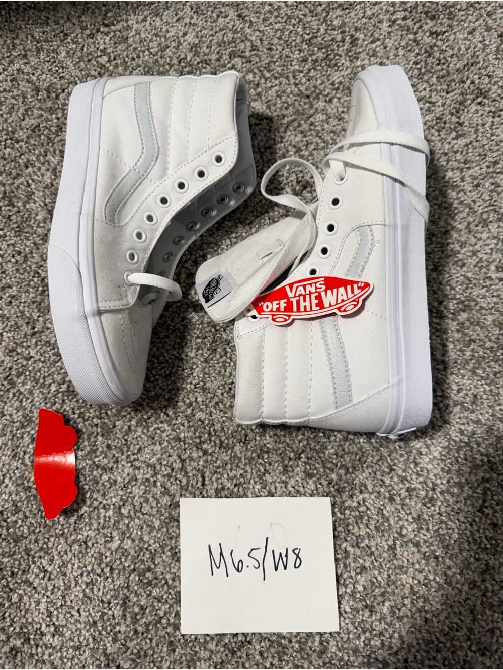 Vans Sk8-Hi High Top Sneakers - White